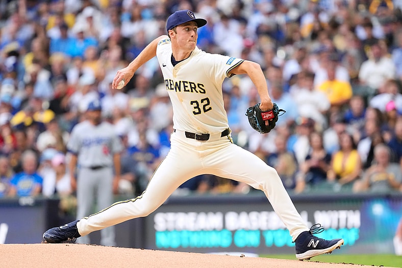 Milwaukee Brewers pitcher Jacob Misiorowski