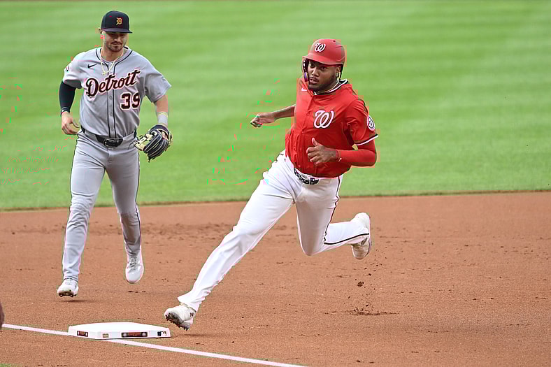 Washington Nationals outfielder James Wood