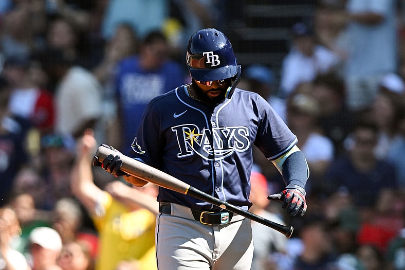 Tampa Bay Rays third baseman Junior Caminero