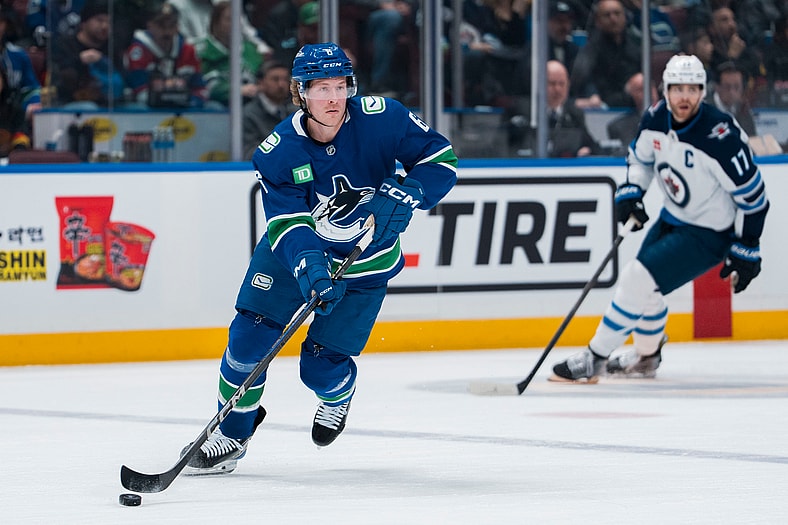 NHL: Winnipeg Jets at Vancouver Canucks