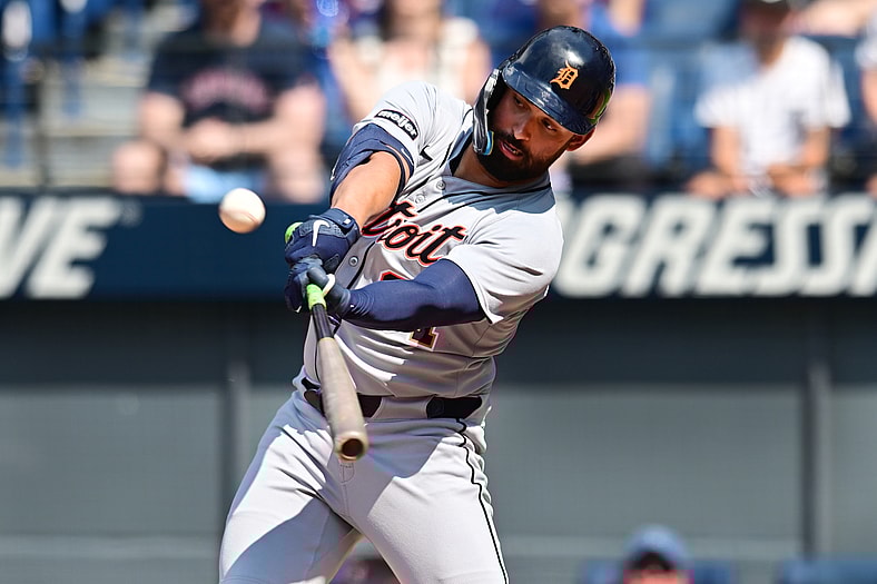 Detroit Tigers left fielder Riley Greene