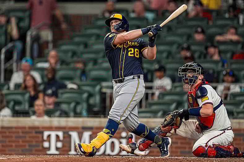 Milwaukee Brewers first baseman Andrew Vaughn