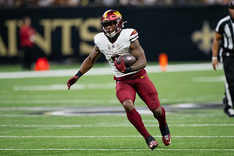 Washington Commanders running back Brian Robinson Jr.