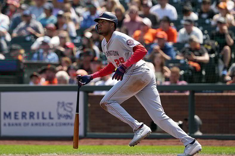 Washington Nationals outfielder James Wood