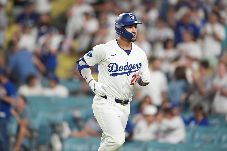 Los Angeles Dodgers left fielder Michael Conforto