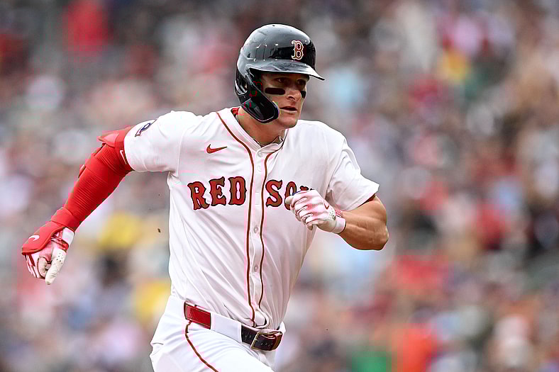 Boston Red Sox outfielder Roman Anthony