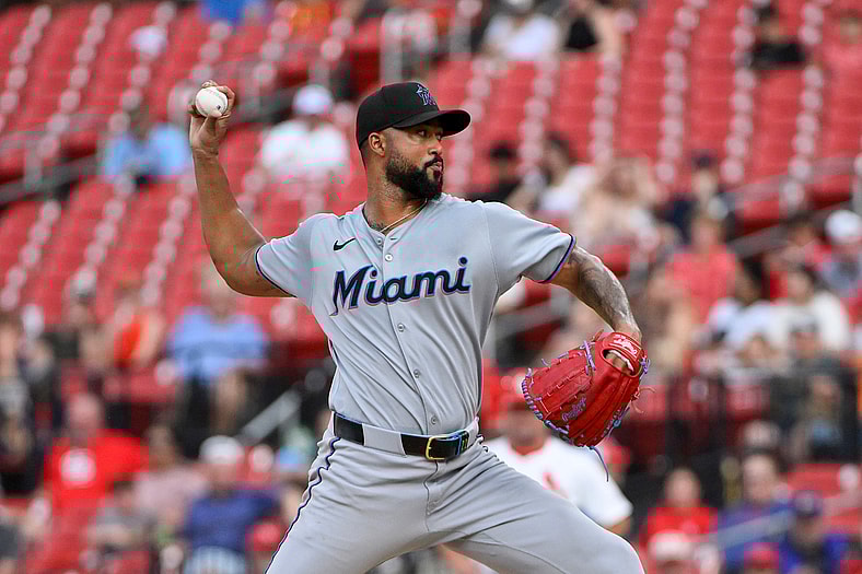 Miami Marlins pitcher Sandy Alcantara