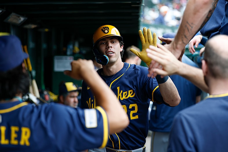 Milwaukee Brewers designated hitter Christian Yelich