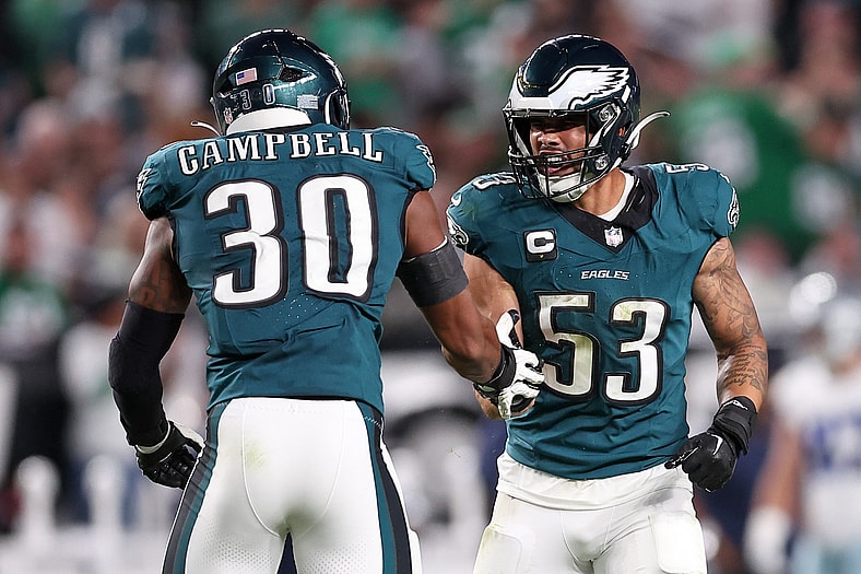 Philadelphia Eagles linebacker Jihaad Campbell