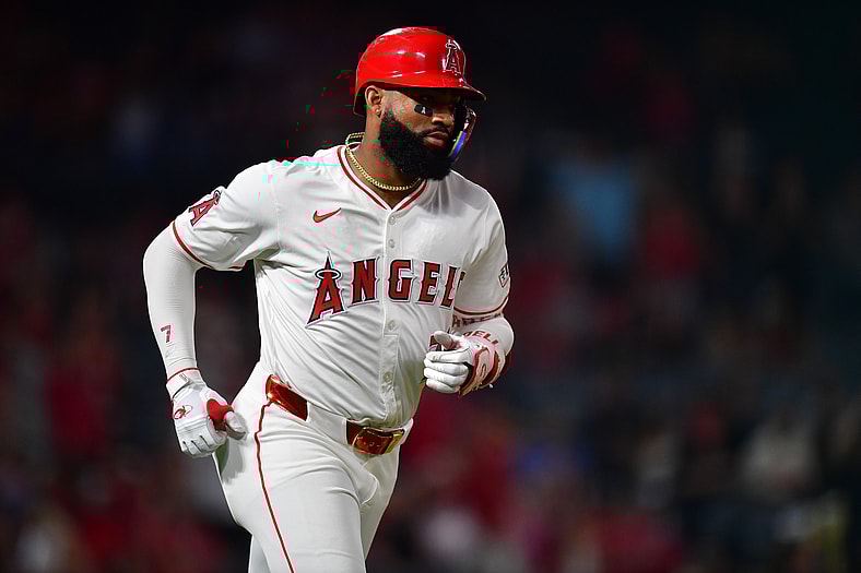 Los Angeles Angels outfielder Jo Adell
