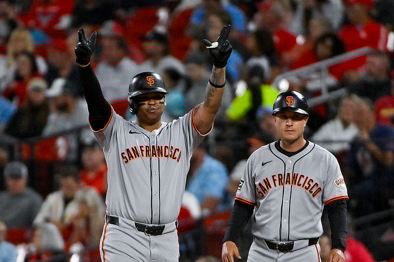 San Francisco Giants designated hitter Rafael Devers