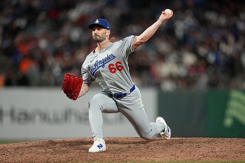 Los Angeles Dodgers reliever Tanner Scott