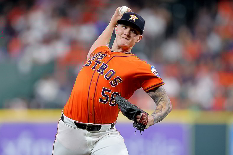 Houston Astros pitcher Hunter Brown