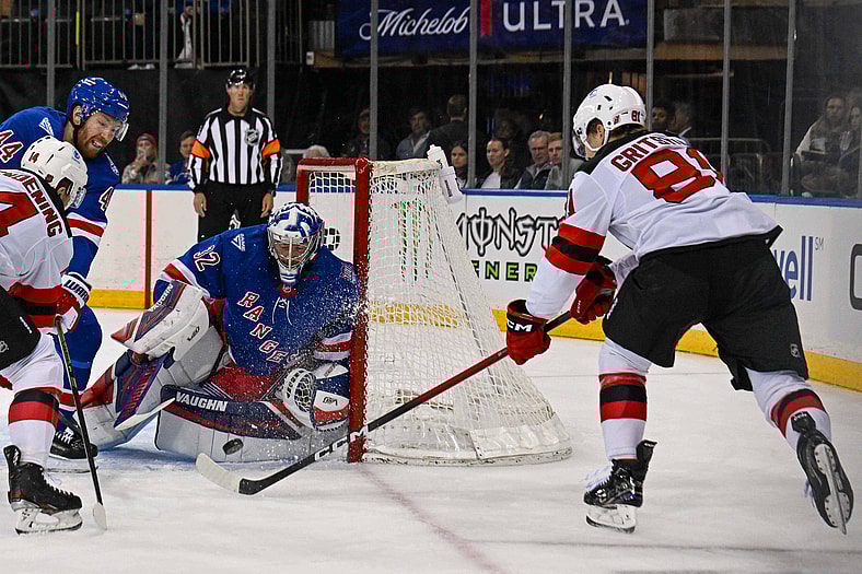 NHL: Preseason-New Jersey Devils at New York Rangers