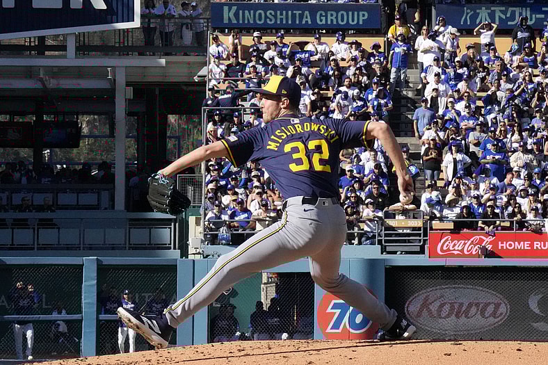 MLB: Playoffs-Milwaukee Brewers at Los Angeles Dodgers