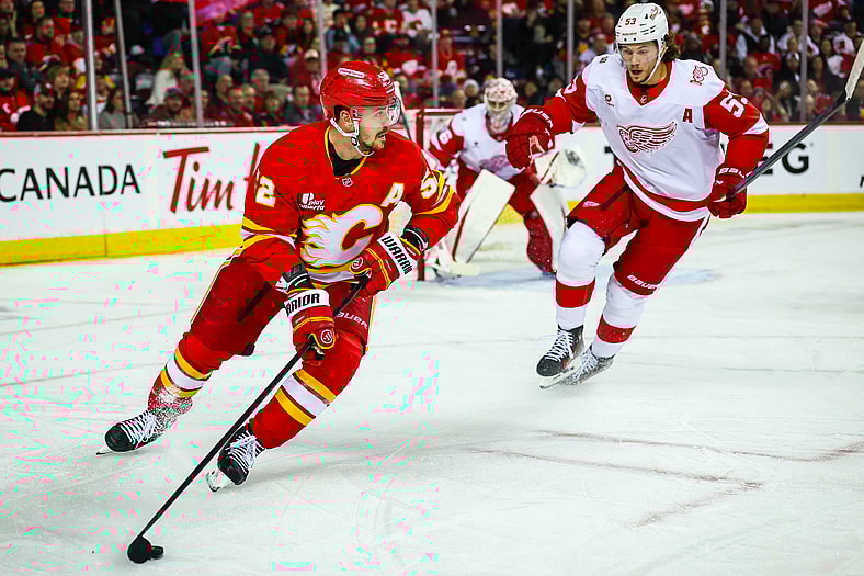 NHL: Detroit Red Wings at Calgary Flames
