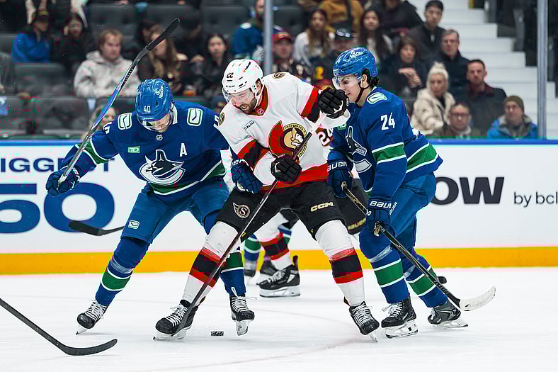 NHL: Ottawa Senators at Vancouver Canucks