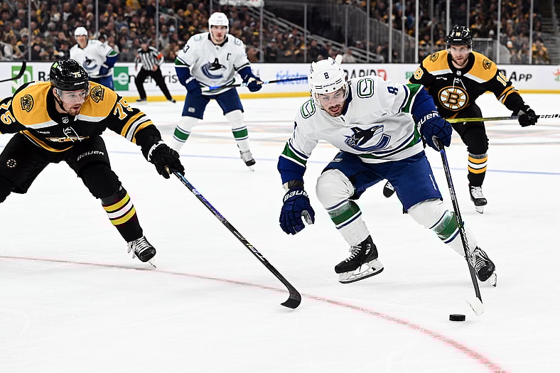 NHL: Vancouver Canucks at Boston Bruins