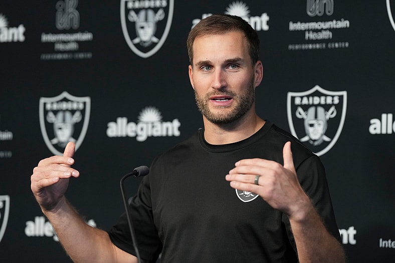 NFL: Las Vegas Raiders-Kirk Cousins Press Conference