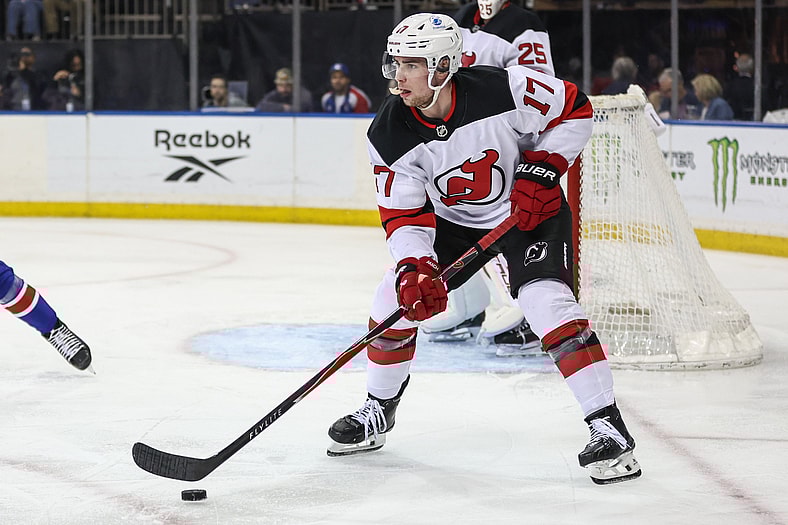 NHL: New Jersey Devils at New York Rangers