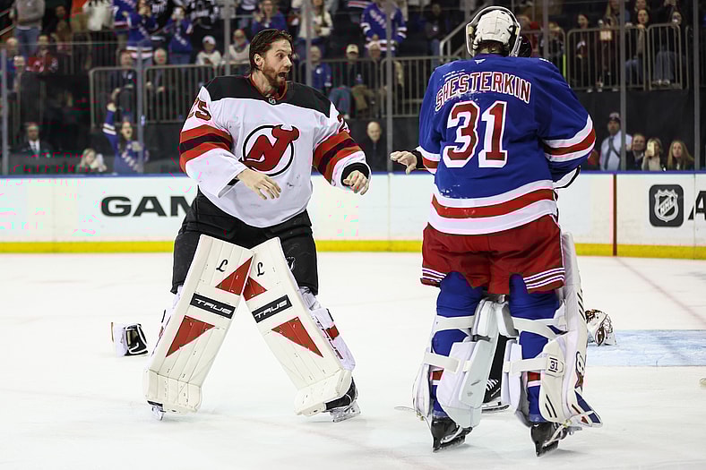 NHL: New Jersey Devils at New York Rangers