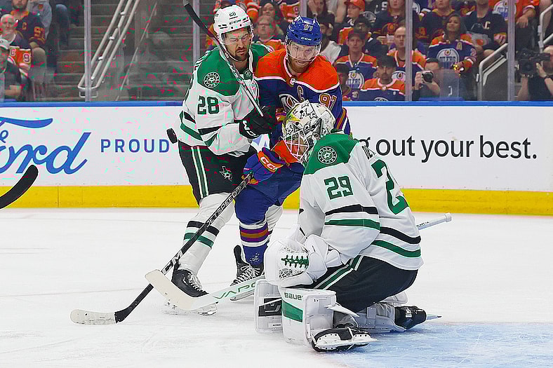 NHL: Stanley Cup Playoffs-Dallas Stars at Edmonton Oilers