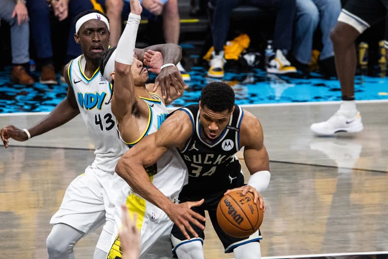 NBA: Playoffs-Milwaukee Bucks at Indiana Pacers