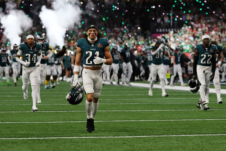 Philadelphia Eagles safety Sydney Brown