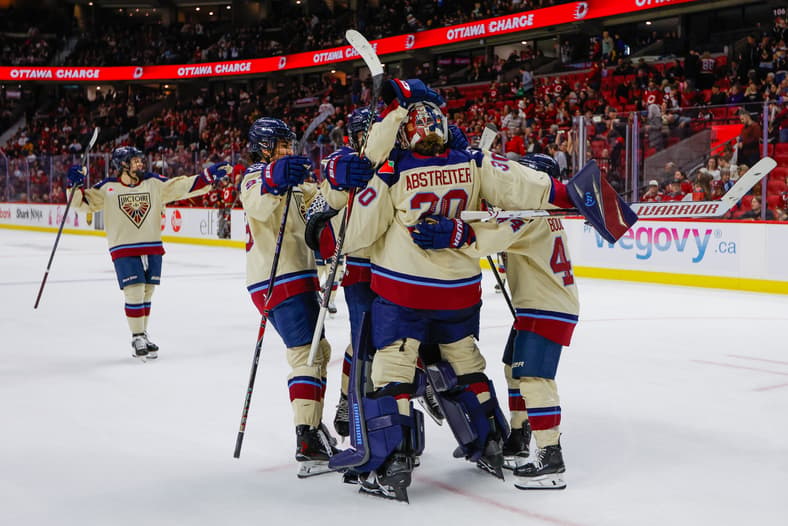Montreal Victoire goalie Sandra Abstreiter made 39 saves in her first career shutout against the Ottawa Charge.