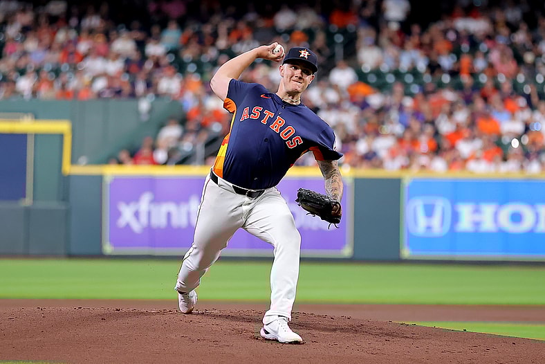 Houston Astros pitcher Hunter Brown