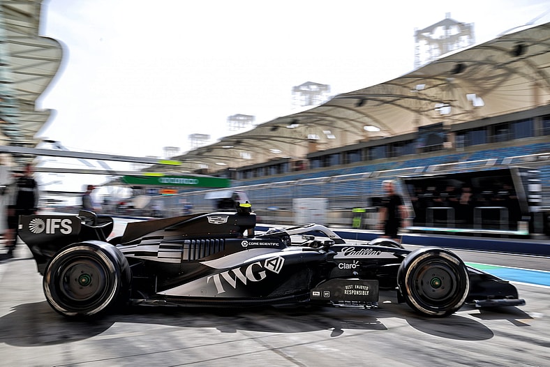 cadillac f1 testing bahrain