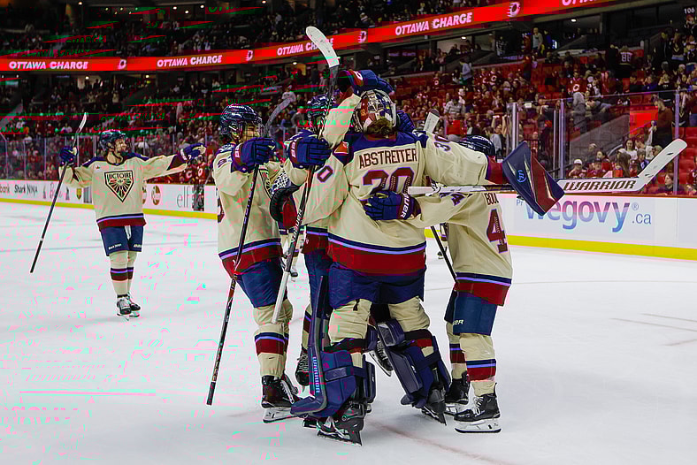 Montreal Victoire goalie Sandra Abstreiter made 39 saves in her first career shutout against the Ottawa Charge.