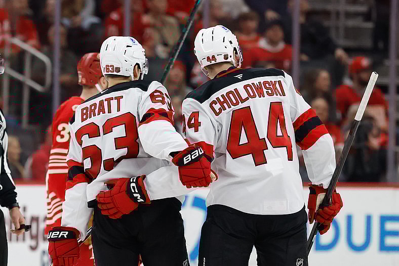 NHL: New Jersey Devils at Detroit Red Wings