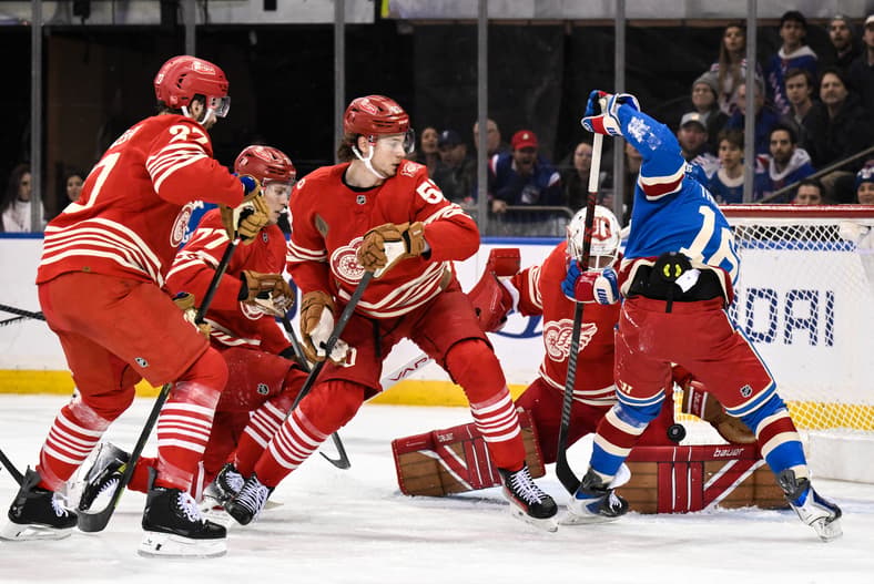 NHL: Detroit Red Wings at New York Rangers