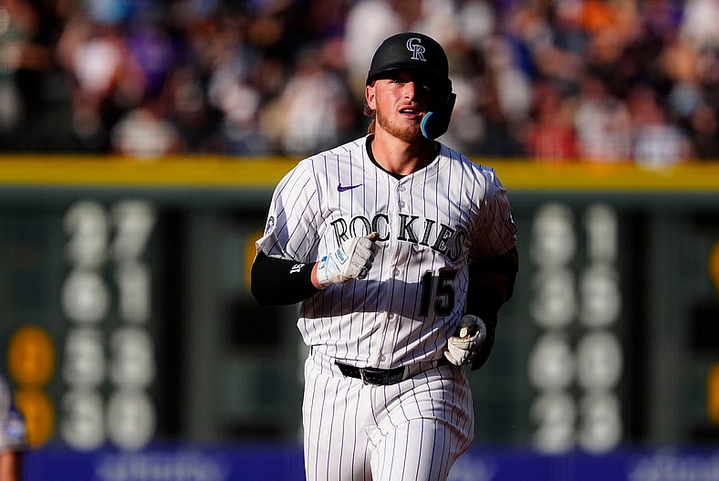 Colorado Rockies catcher Hunter Goodman