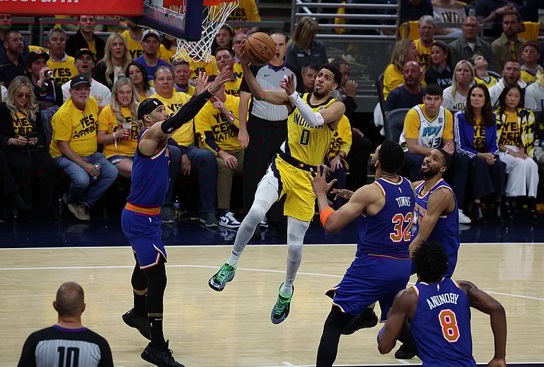 NBA: Playoffs-New York Knicks at Indiana Pacers