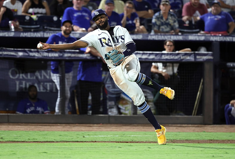 Tampa Bay Rays third baseman Junior Caminero