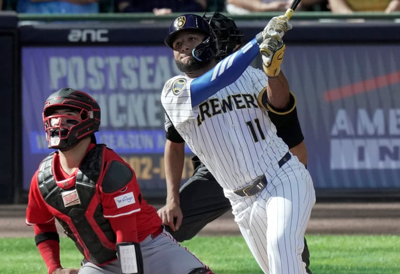 Milwaukee Brewers outfielder Jackson Chourio
