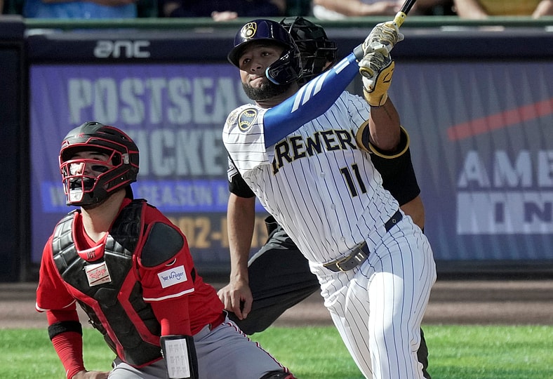 Milwaukee Brewers outfielder Jackson Chourio