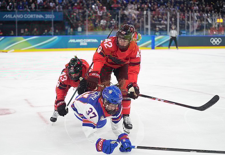 Olympics: Ice Hockey-Women Group A - CAN-USA