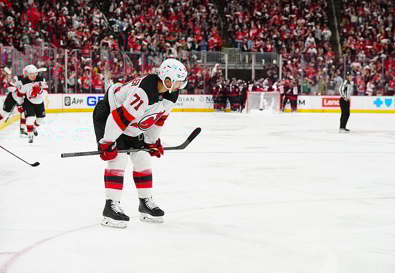 NHL: Stanley Cup Playoffs-New Jersey Devils at Carolina Hurricanes