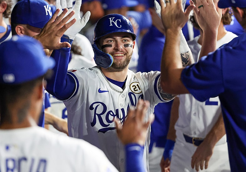 Kansas City Royals catcher Carter Jensen
