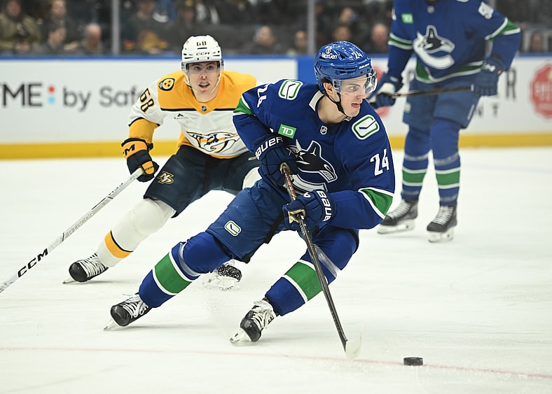 NHL: Nashville Predators at Vancouver Canucks
