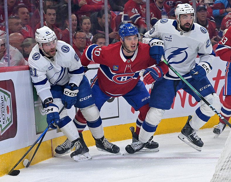 NHL: Stanley Cup Playoffs-Tampa Bay Lightning at Montreal Canadiens