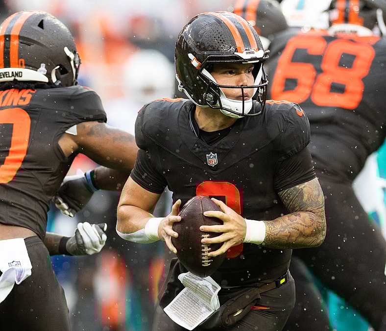 Cleveland Browns quarterback Dillon Gabriel