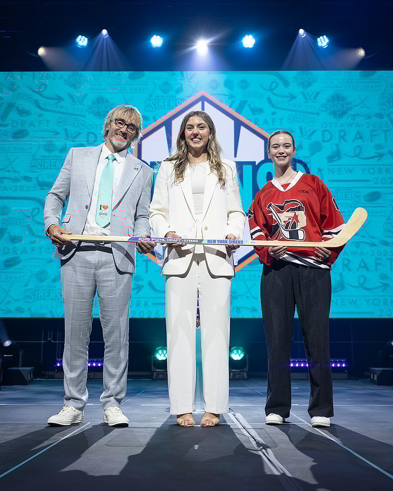 New York Sirens goaltender Callie Shanahan.