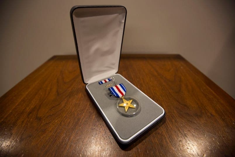 Courtesy of Stripes.com: Give the Silver Star to a war hero and play the spin game.