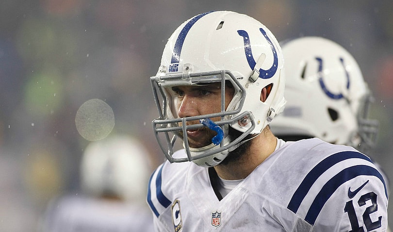 Courtesy of USA Today Sports: Luck's success on the field is matched by his maturity off the field. 