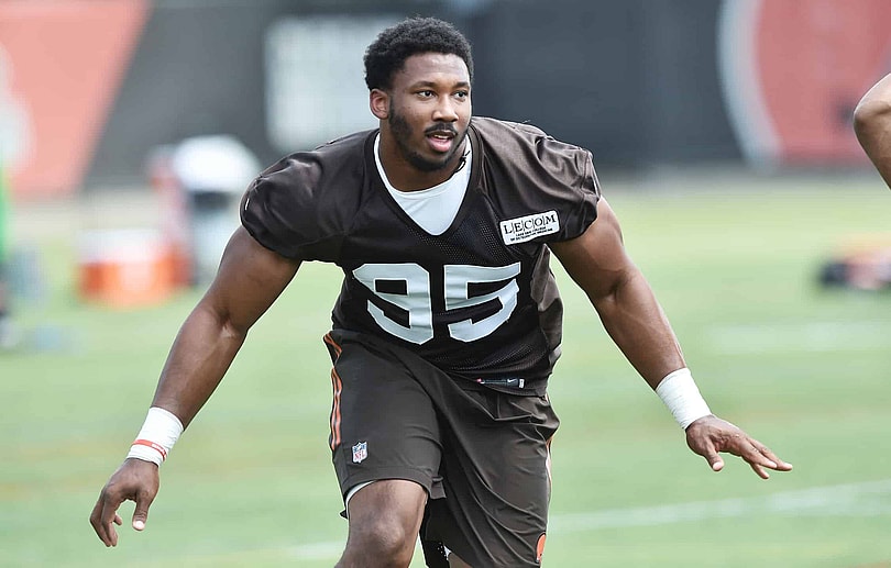 Myles Garrett Cleveland Browns practice