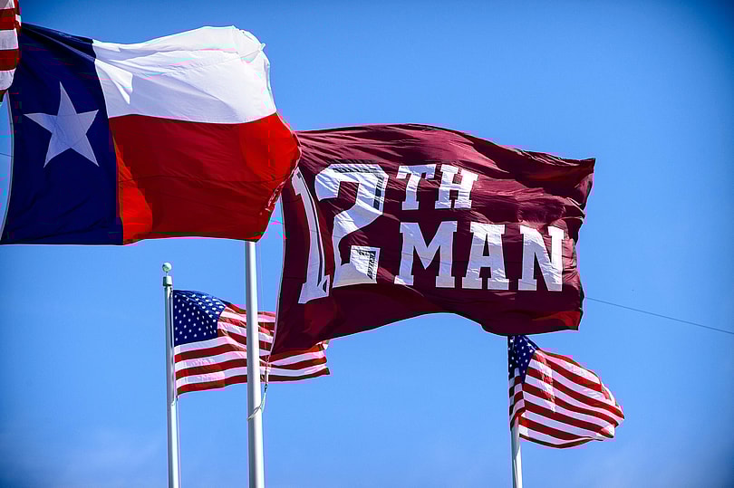 Texas A&M receiver Will Gunnell apologized for flipping fans the bird